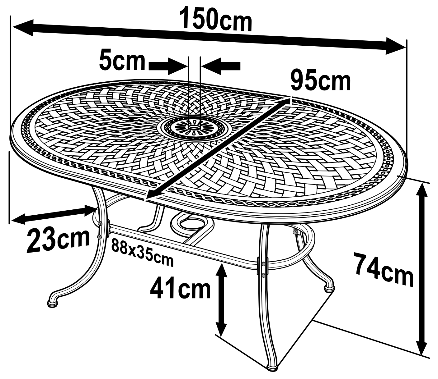 June Table - Antique Bronze