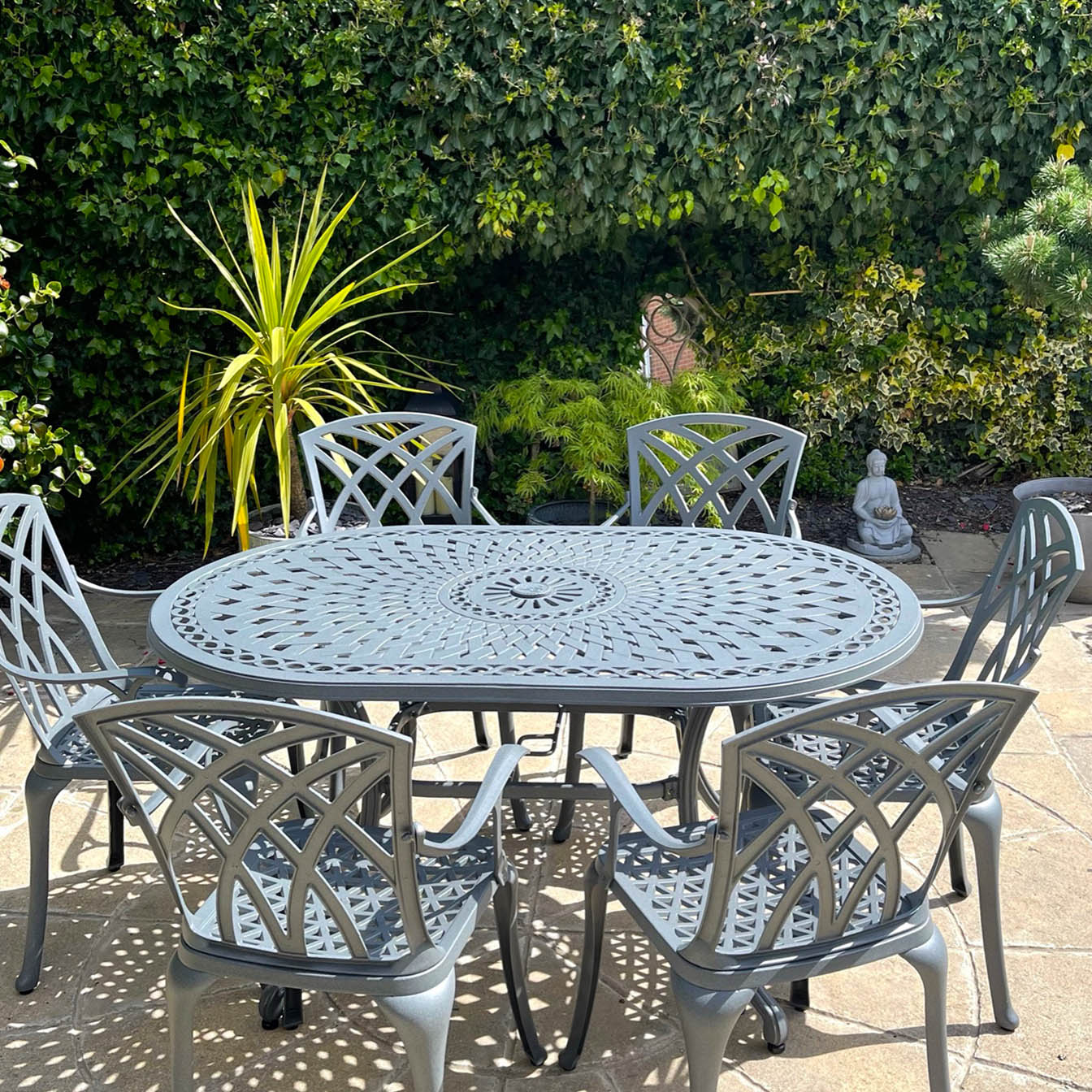 June Table 6 Seater Set - Slate