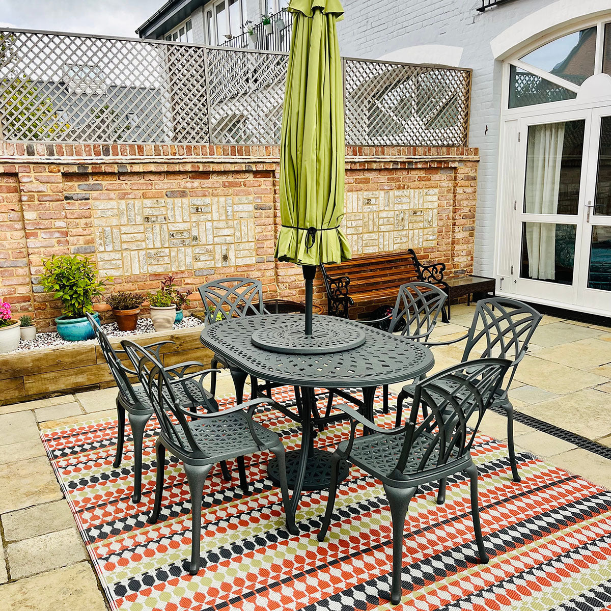 June Table 6 Seater Set - Slate