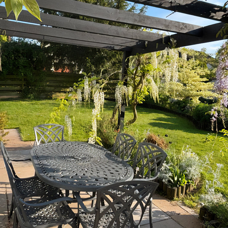 June Table 6 Seater Set - Slate