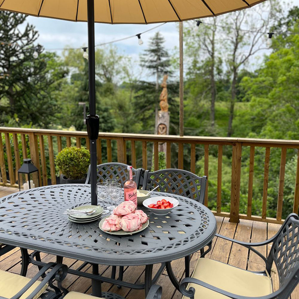 June Table 6 Seater Set - Slate