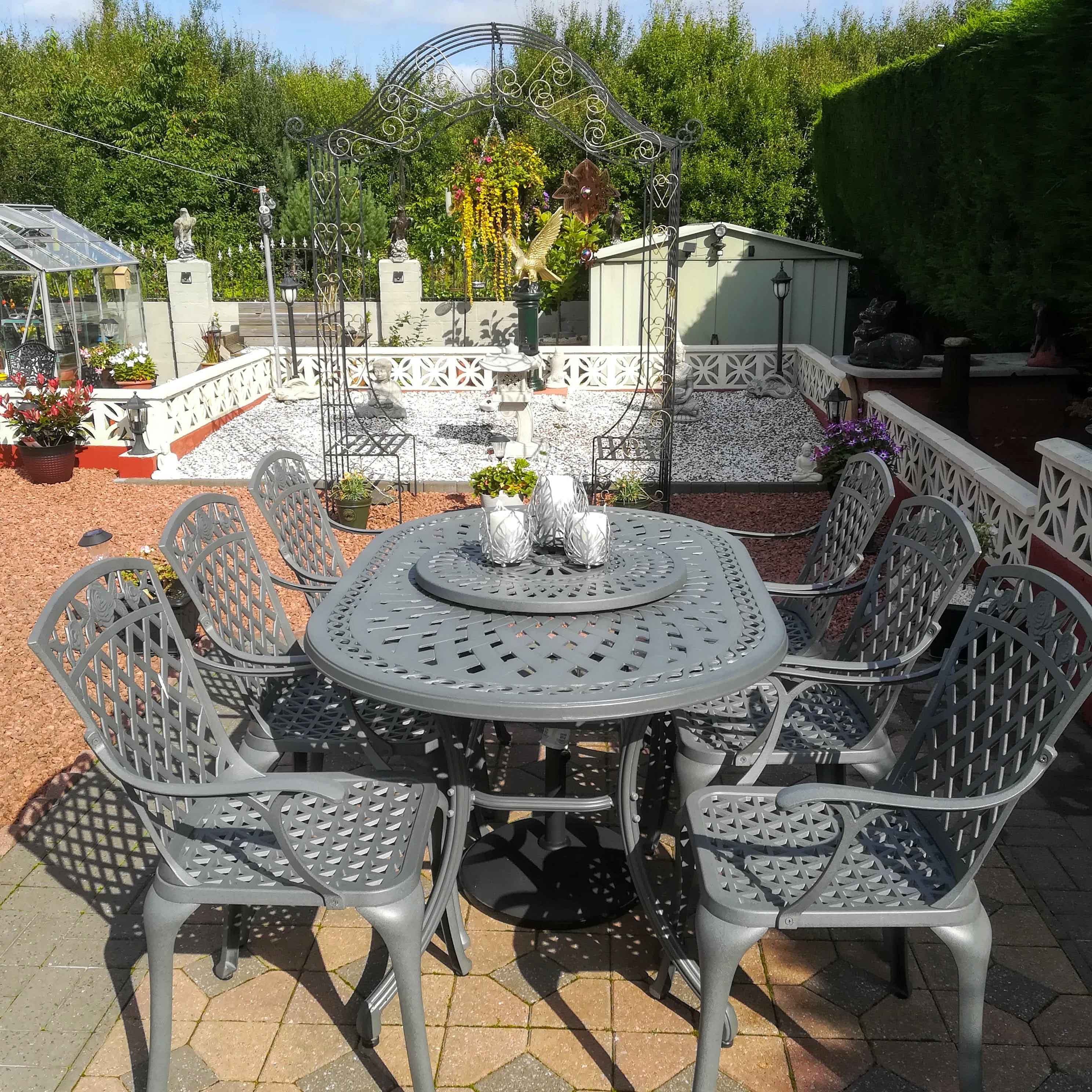 June Table 6 Seater Set - Slate