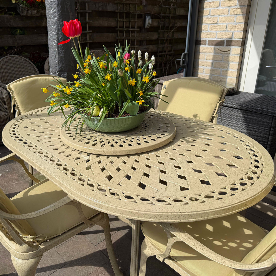 June Table 4 Seater Set - Sandstone