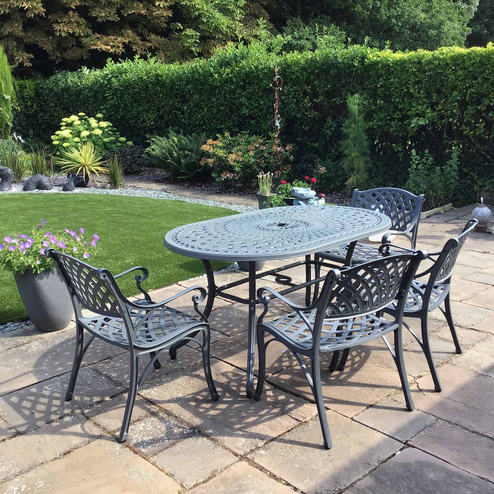 June Table 4 Seater Set - Slate