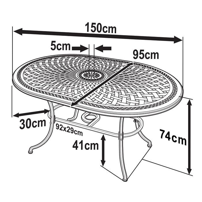 June Table 4 Seater Set - White