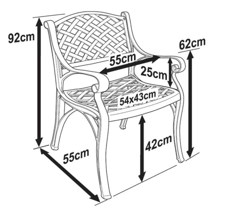 Kate Chair - Antique Bronze