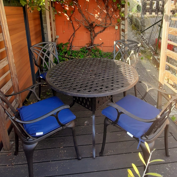 Lisa Table 4 Seater Set - Antique Bronze