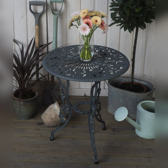 London Rose Bistro 2 Seater Set - Slate