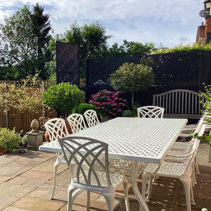 Madison Table 2.6m 8 Seater Set - White