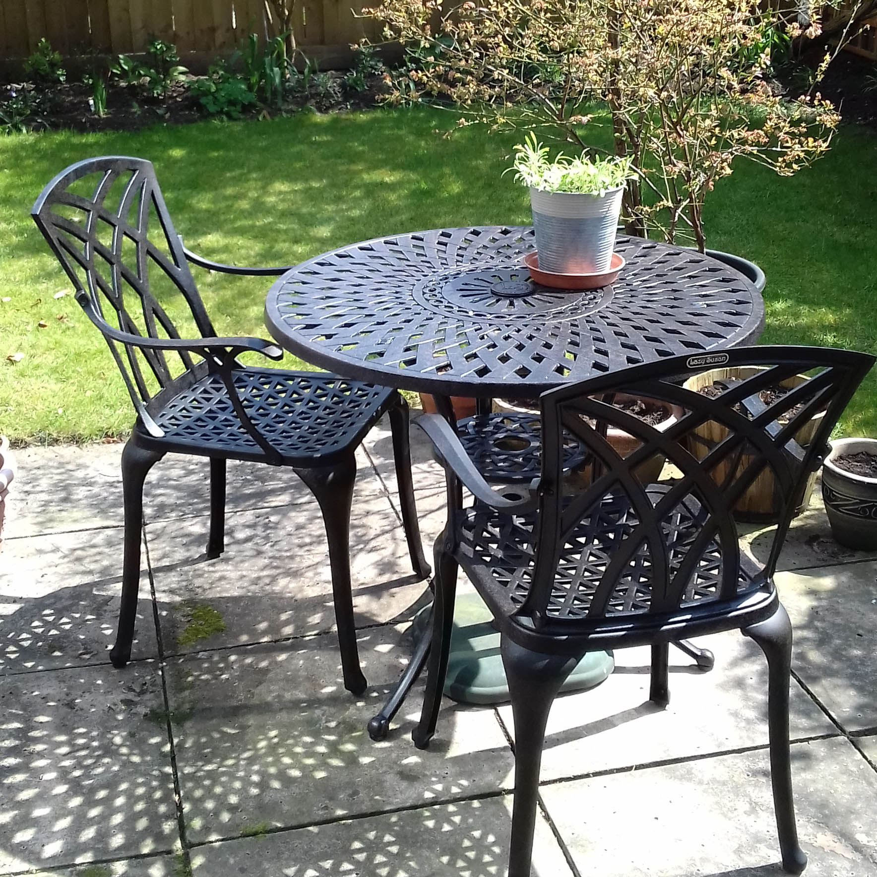 Mia Table 2 Seater Set - Antique Bronze