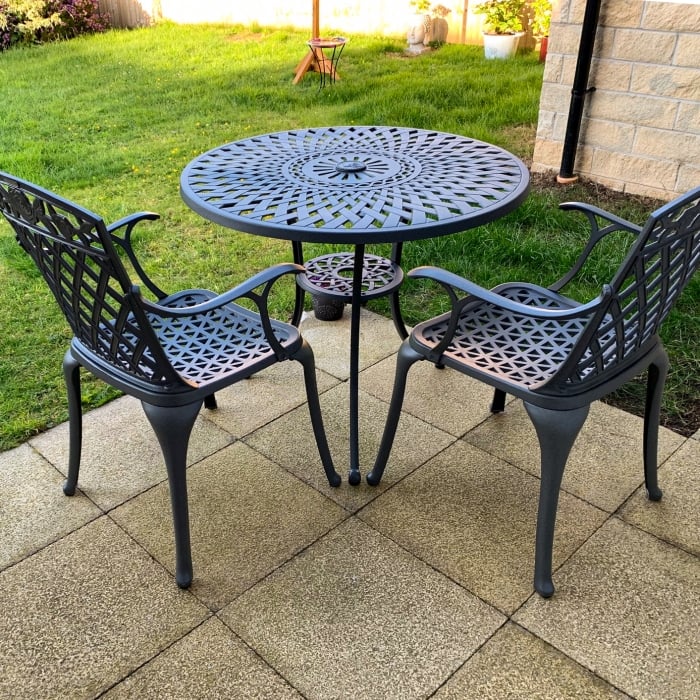 Mia Table 2 Seater Set - Antique Bronze