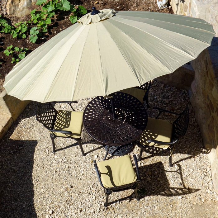 Mia Table 4 Seater Set - Antique Bronze