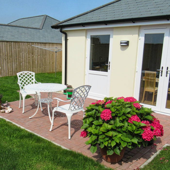 Mia Table 2 Seater Set - White
