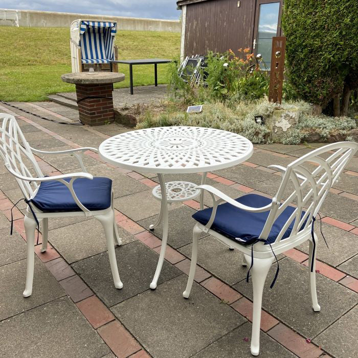 Mia Table 2 Seater Set - White