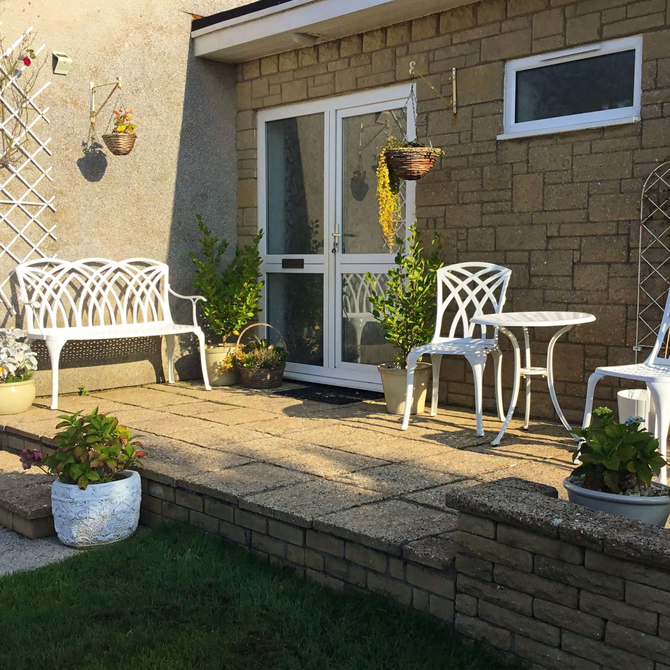 April Bench Set - White