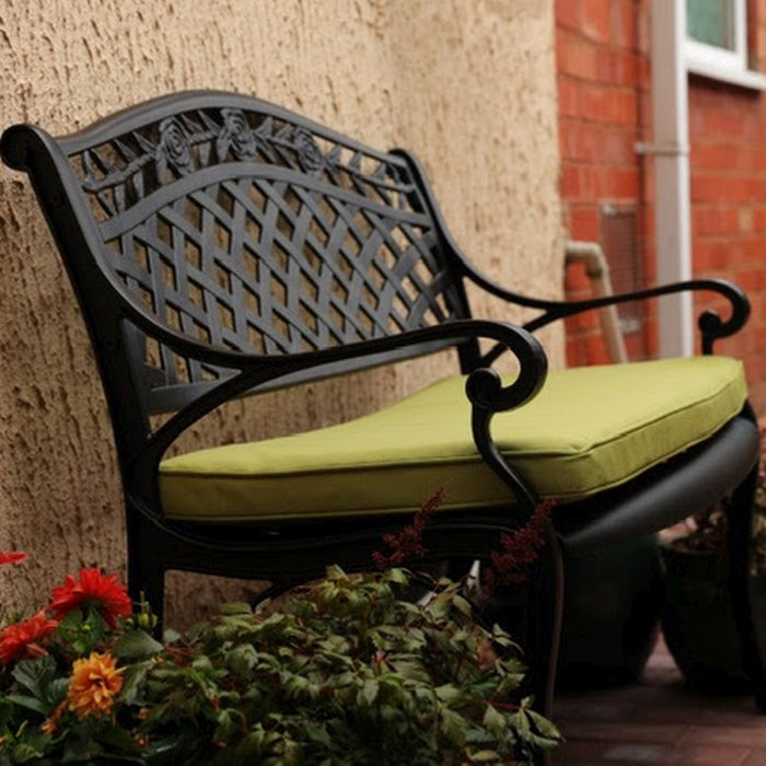 Rose Bench Set - Antique Bronze