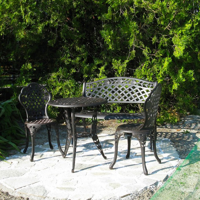 Rose Bistro 2 Seater Set - Antique Bronze