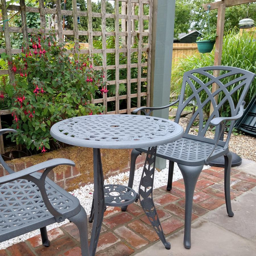 Rose Table 2 Seater Set - Slate