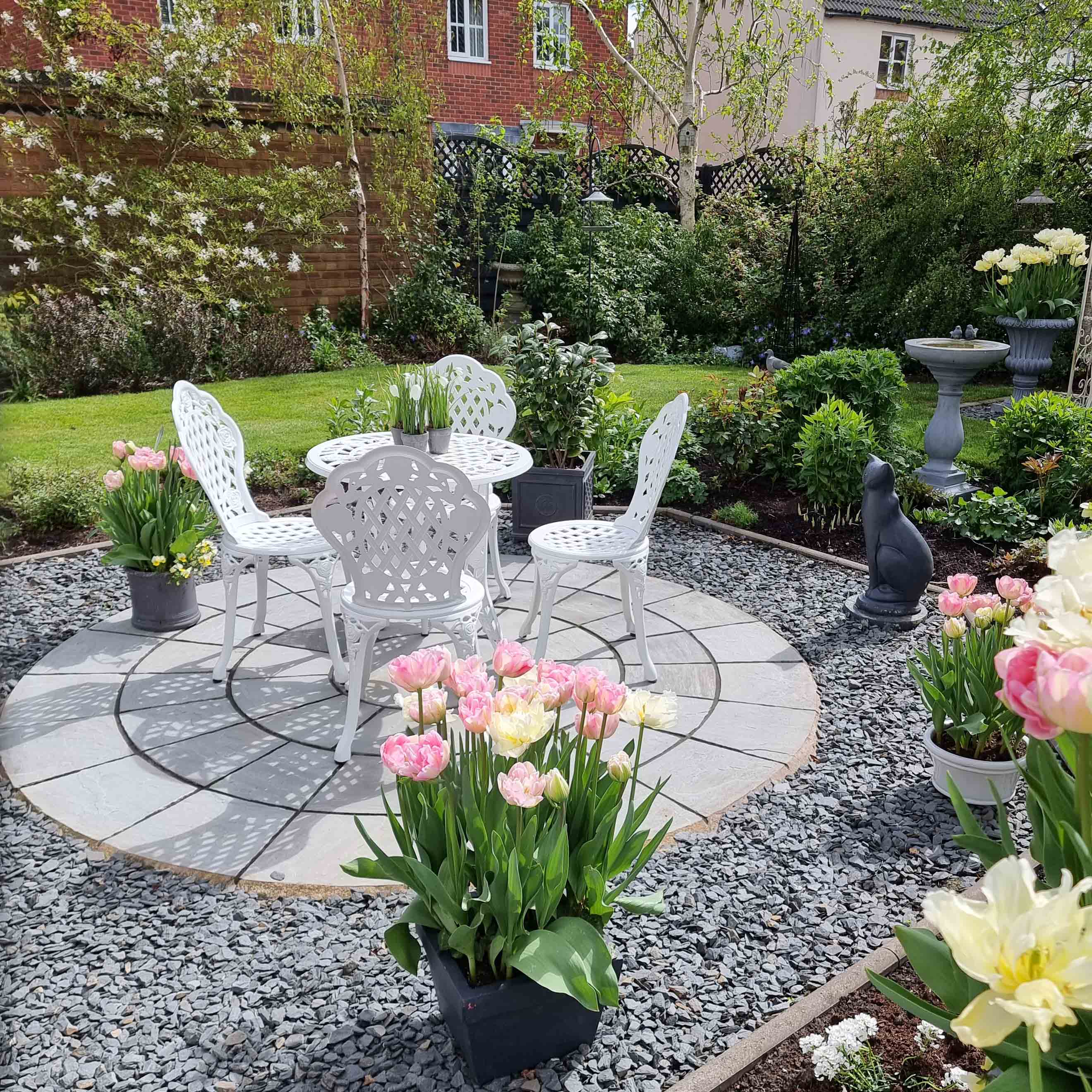 Rose Bistro 2 Seater Set - White