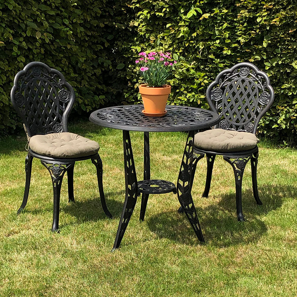 Rose Bistro 2 Seater Set - Antique Bronze