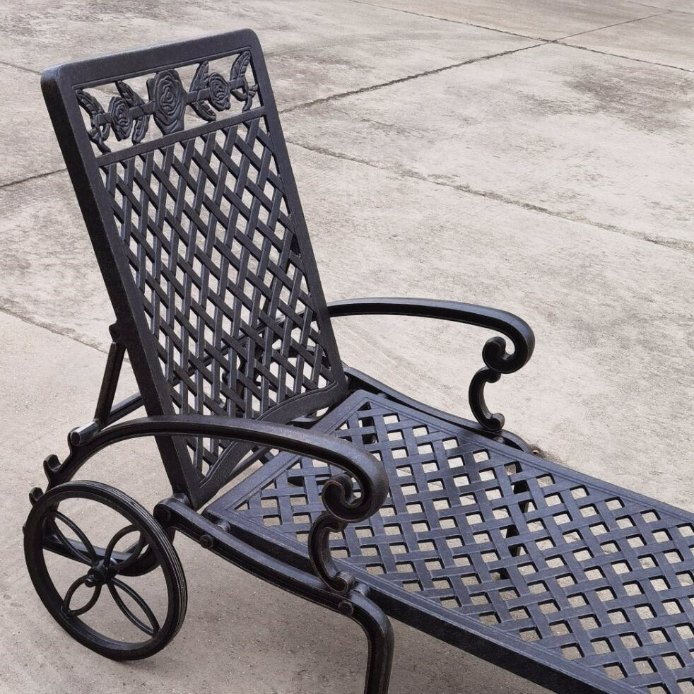 Rose Lounger Set - Antique Bronze