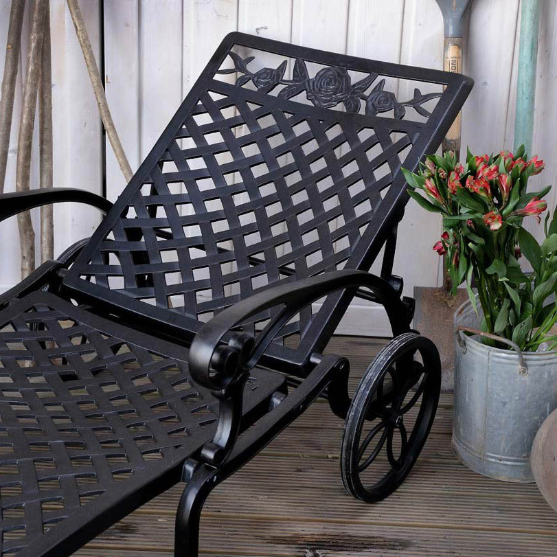 Rose Lounger Set - Antique Bronze