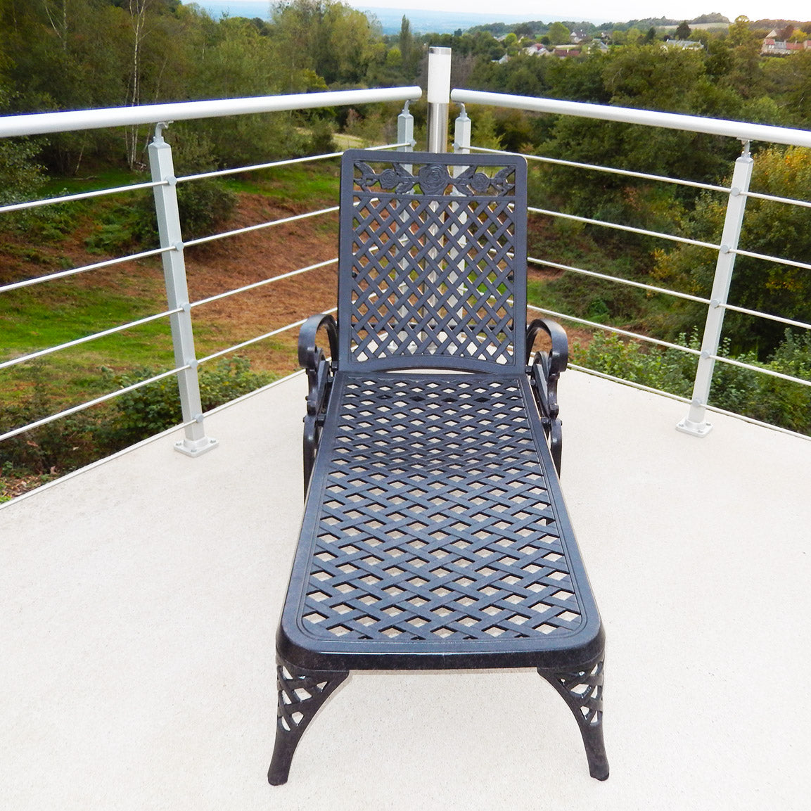 Rose Lounger Set - Antique Bronze