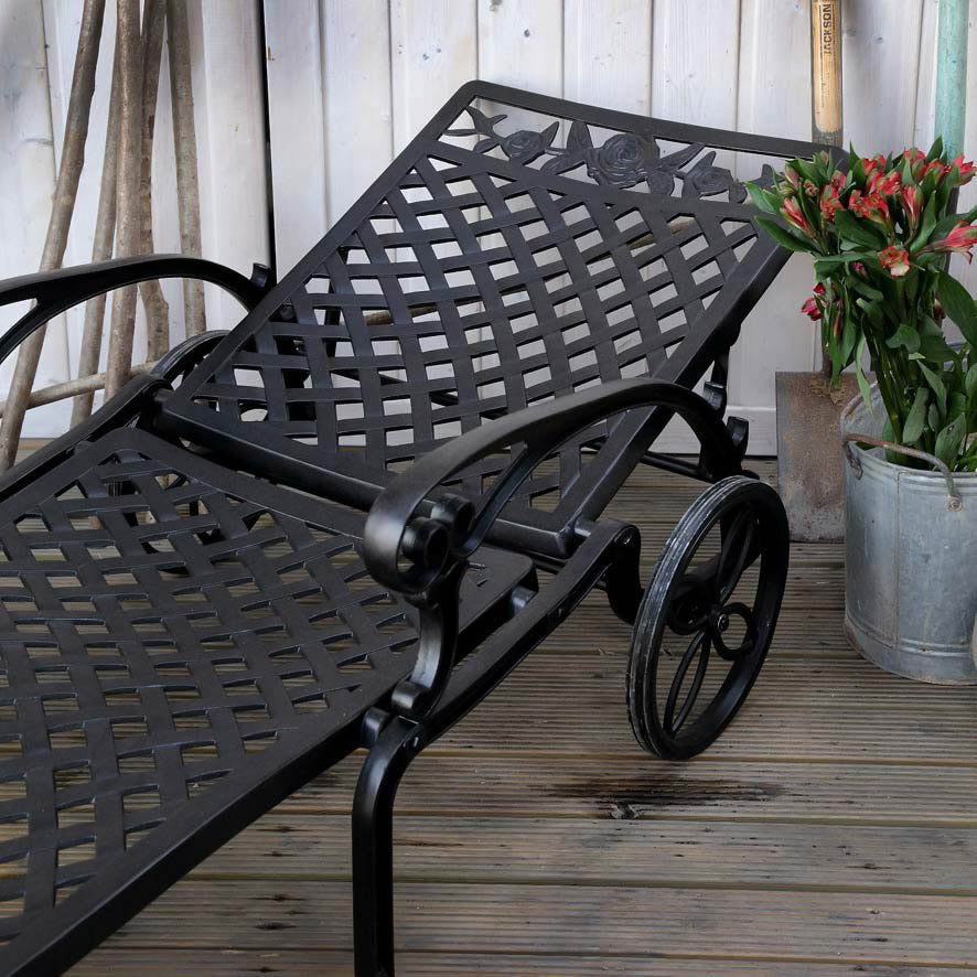 Rose Lounger Set - Antique Bronze