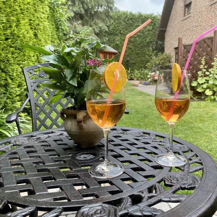 Rose Table 2 Seater Set - Antique Bronze