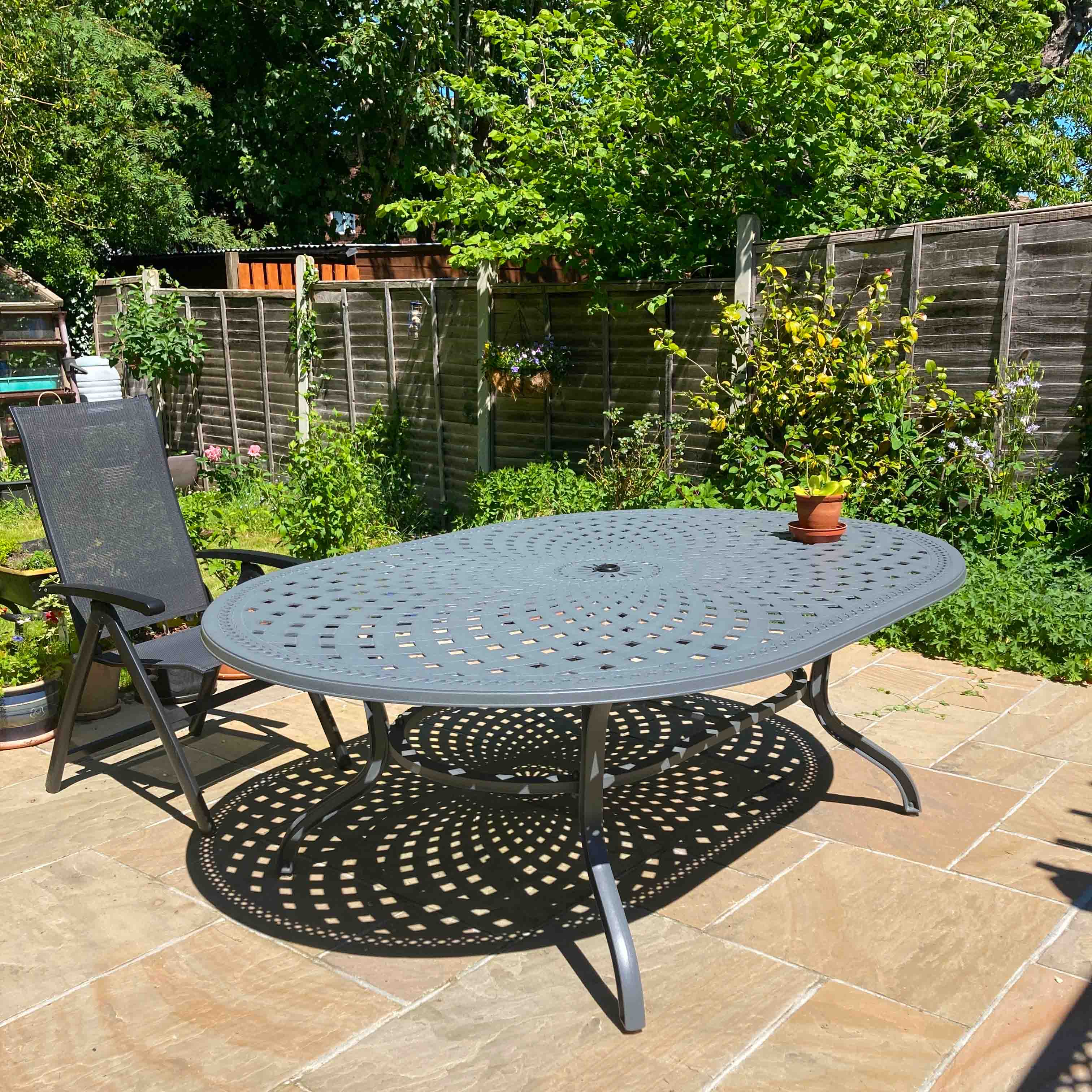 Rosemary Table 10 Seater Set - Slate