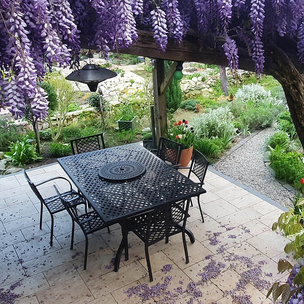 Sophia Table 12 Seater Set - Antique Bronze