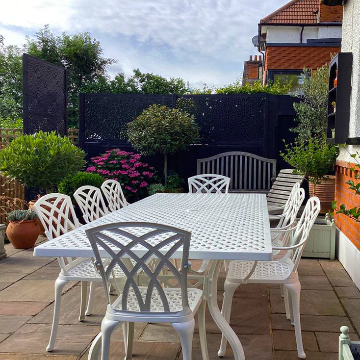 Madison Table 2.6m 8 Seater Set - White