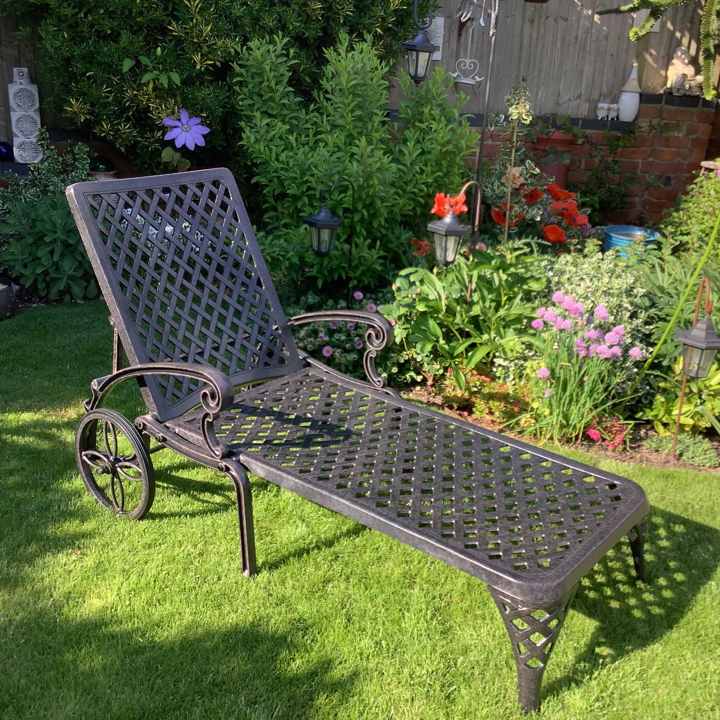 Stella Lounger Set - Antique Bronze