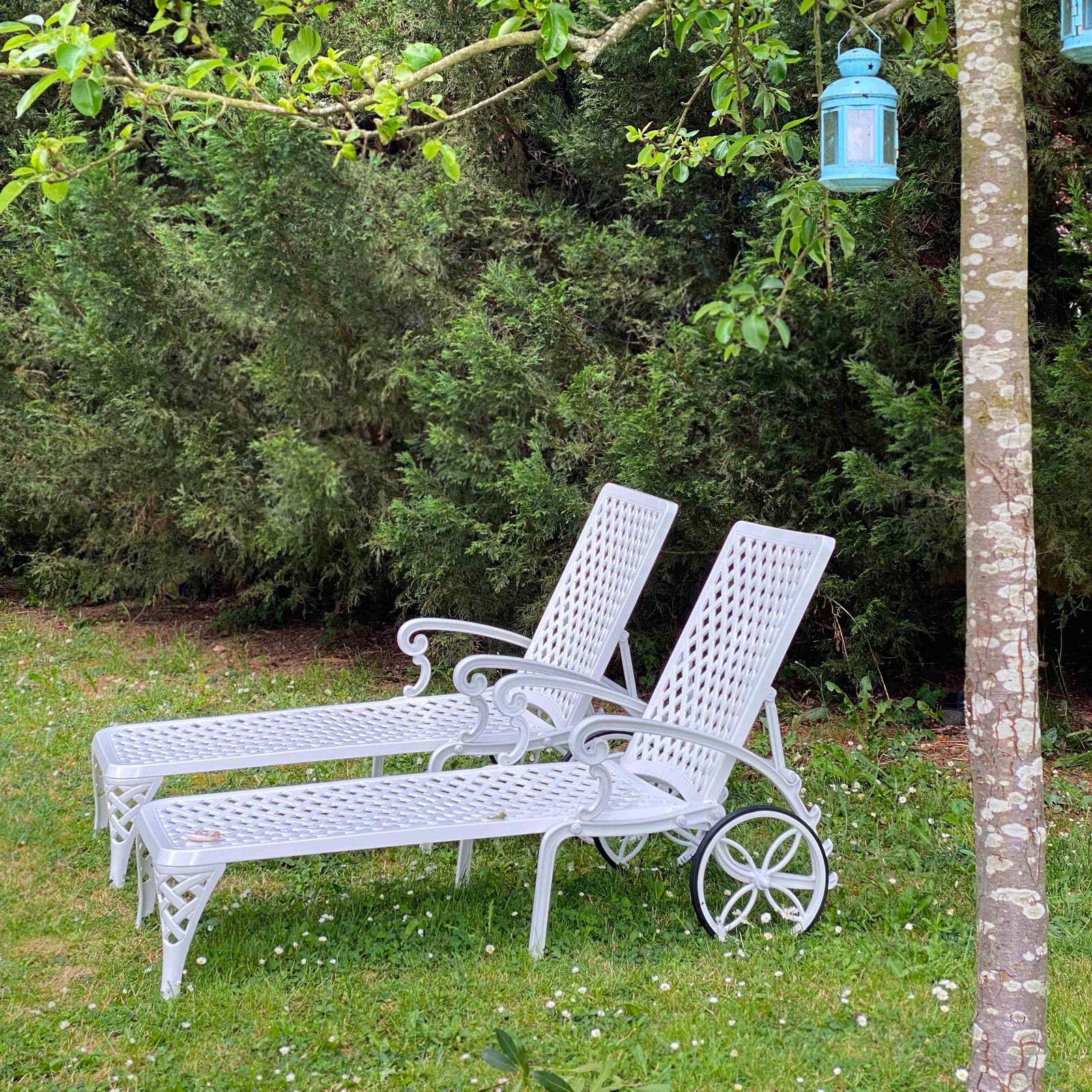 Stella Lounger Set - White