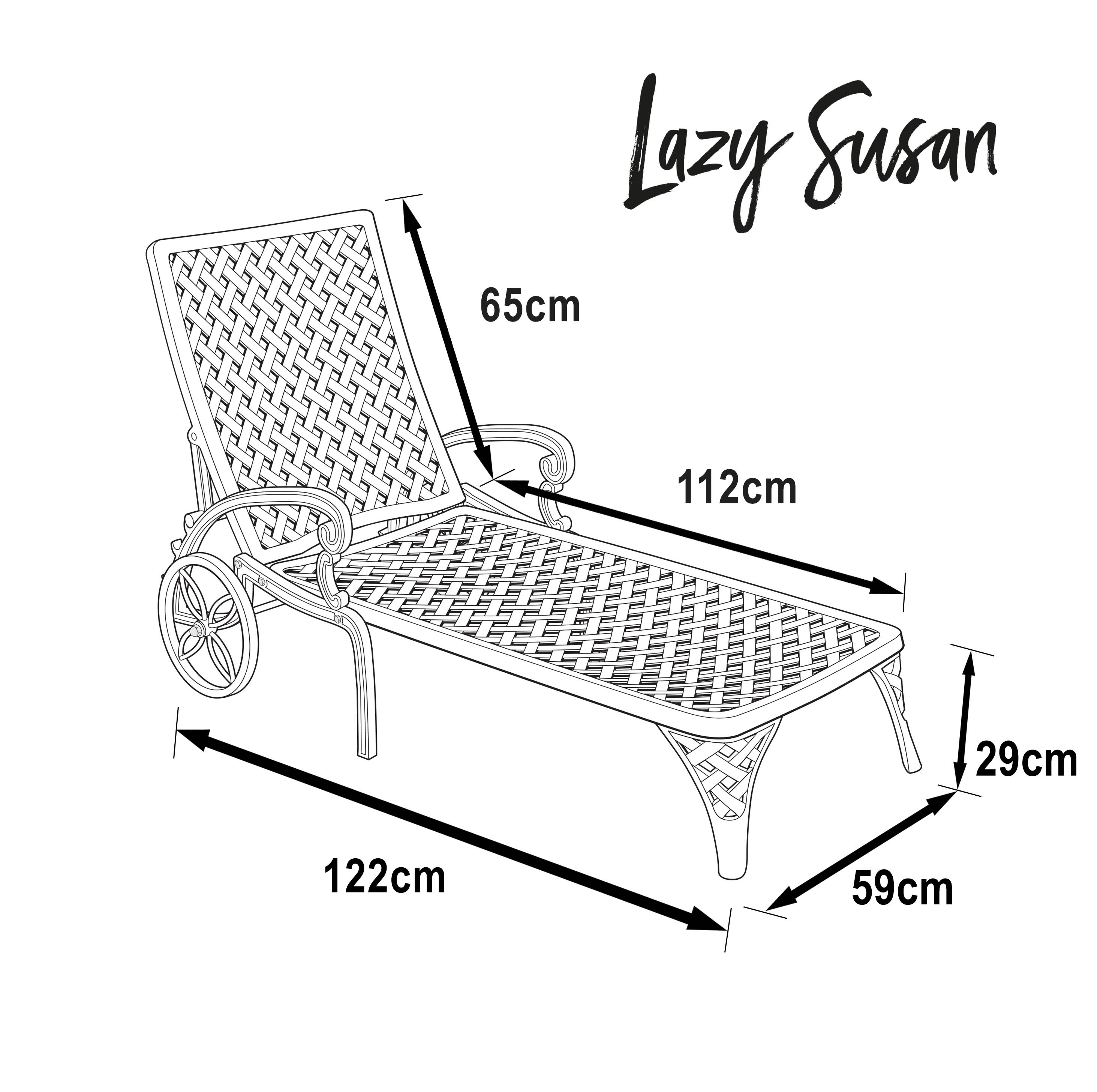 Stella Lounger Set - Antique Bronze