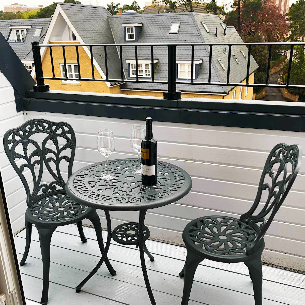 Tulip Bistro 2 Seater Set - Slate