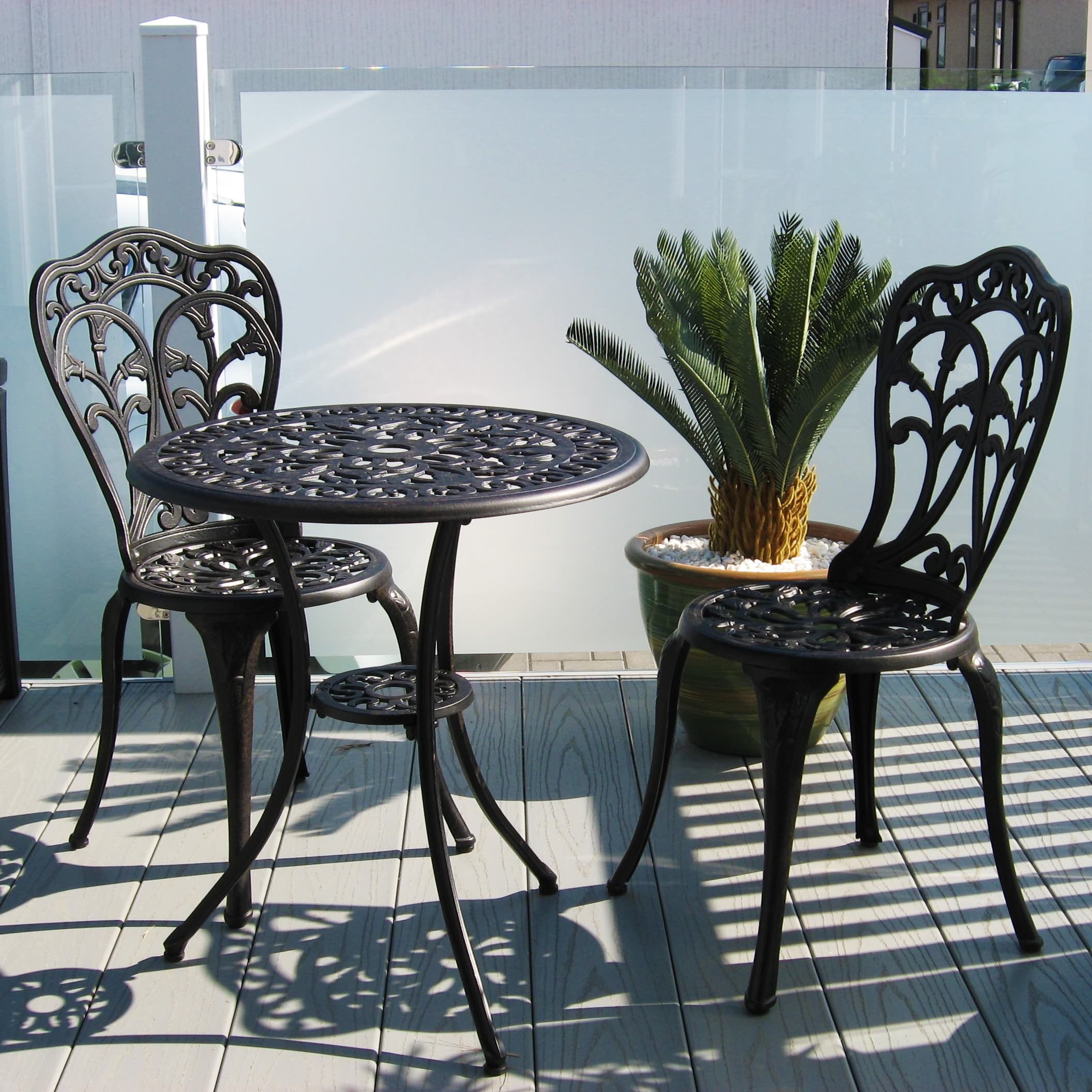 Tulip Bistro 2 Seater Set - Antique Bronze
