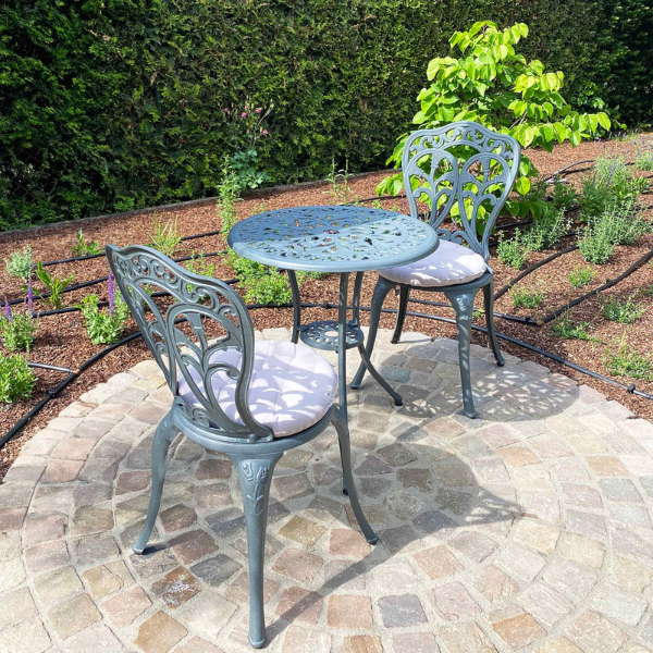 Tulip Bistro 2 Seater Set - Slate