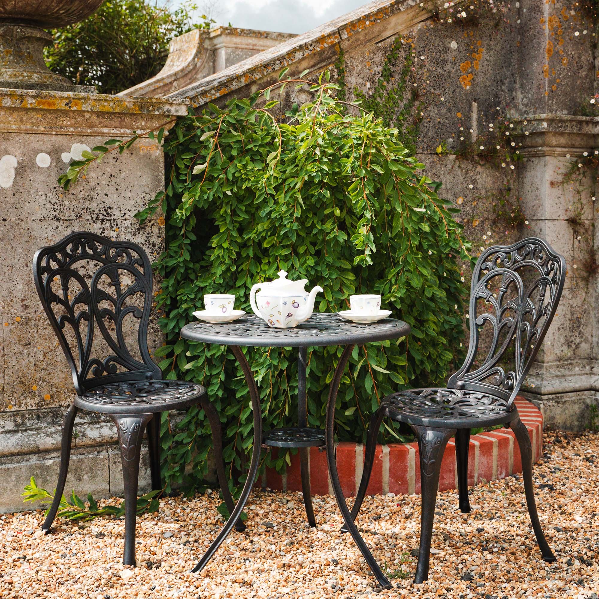 Tulip Bistro 2 Seater Set - Antique Bronze