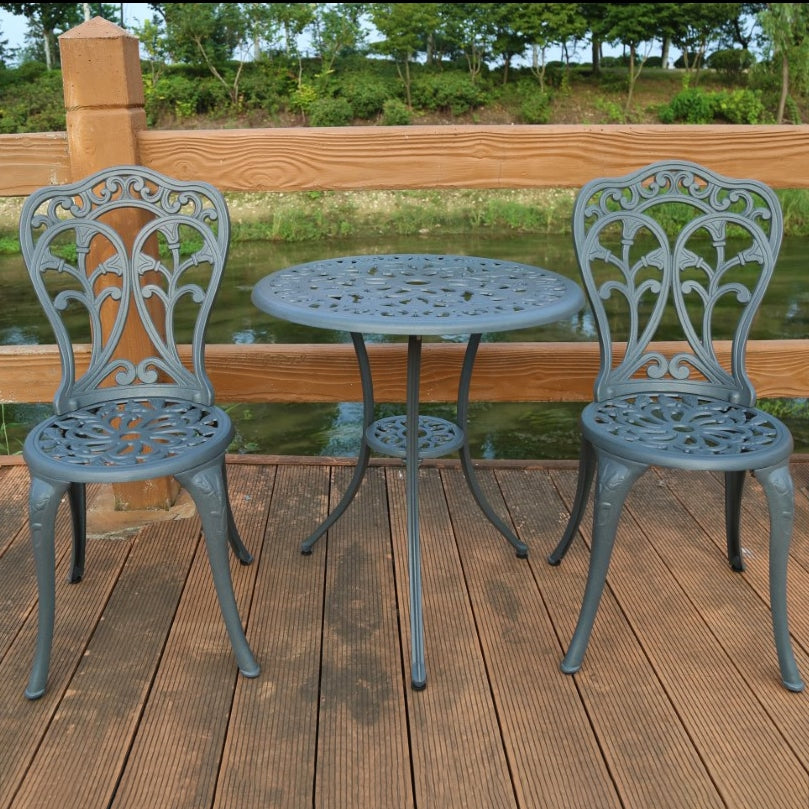 Tulip Bistro 2 Seater Set - Slate