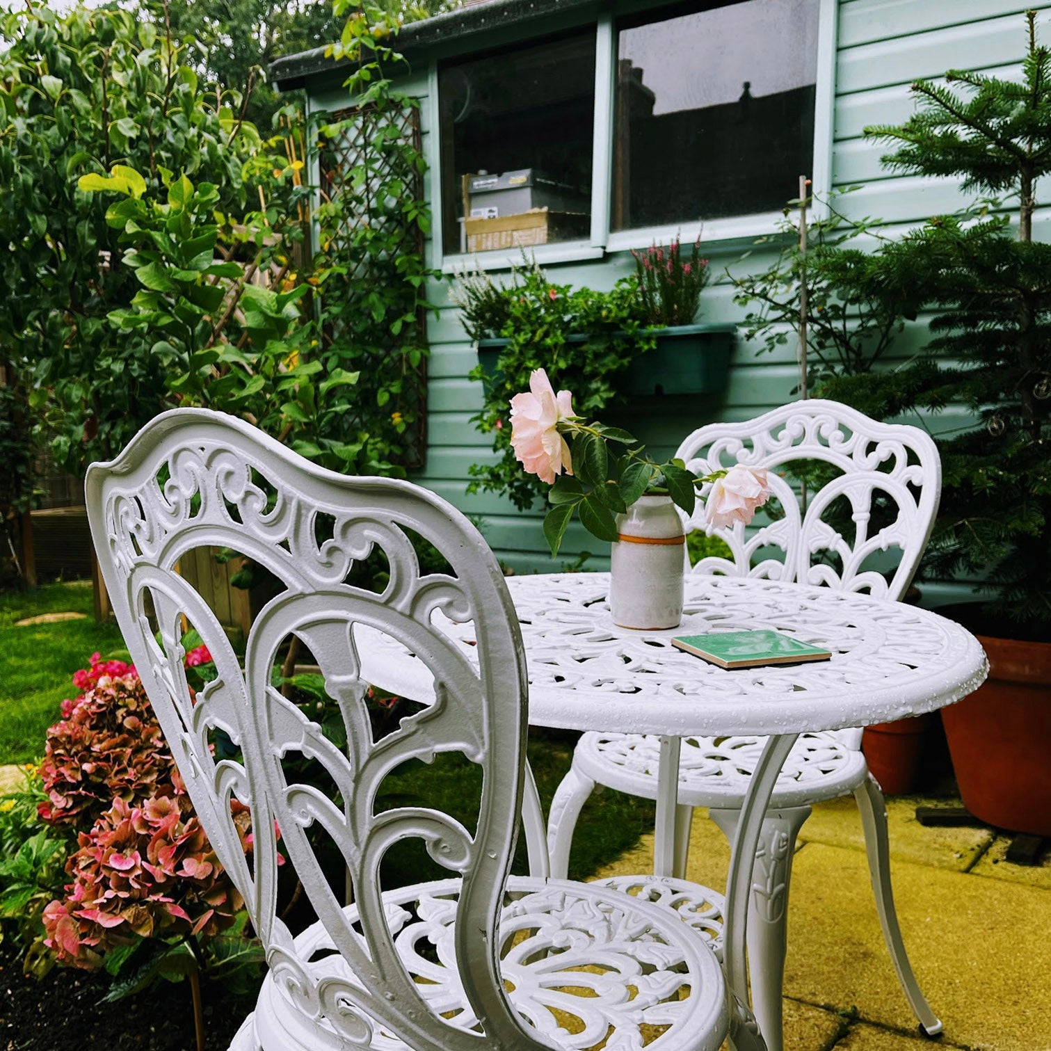 Tulip Bistro 2 Seater Set - White