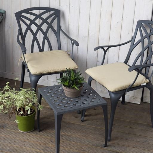 Willow Table 2 Seater Set - Slate Grey