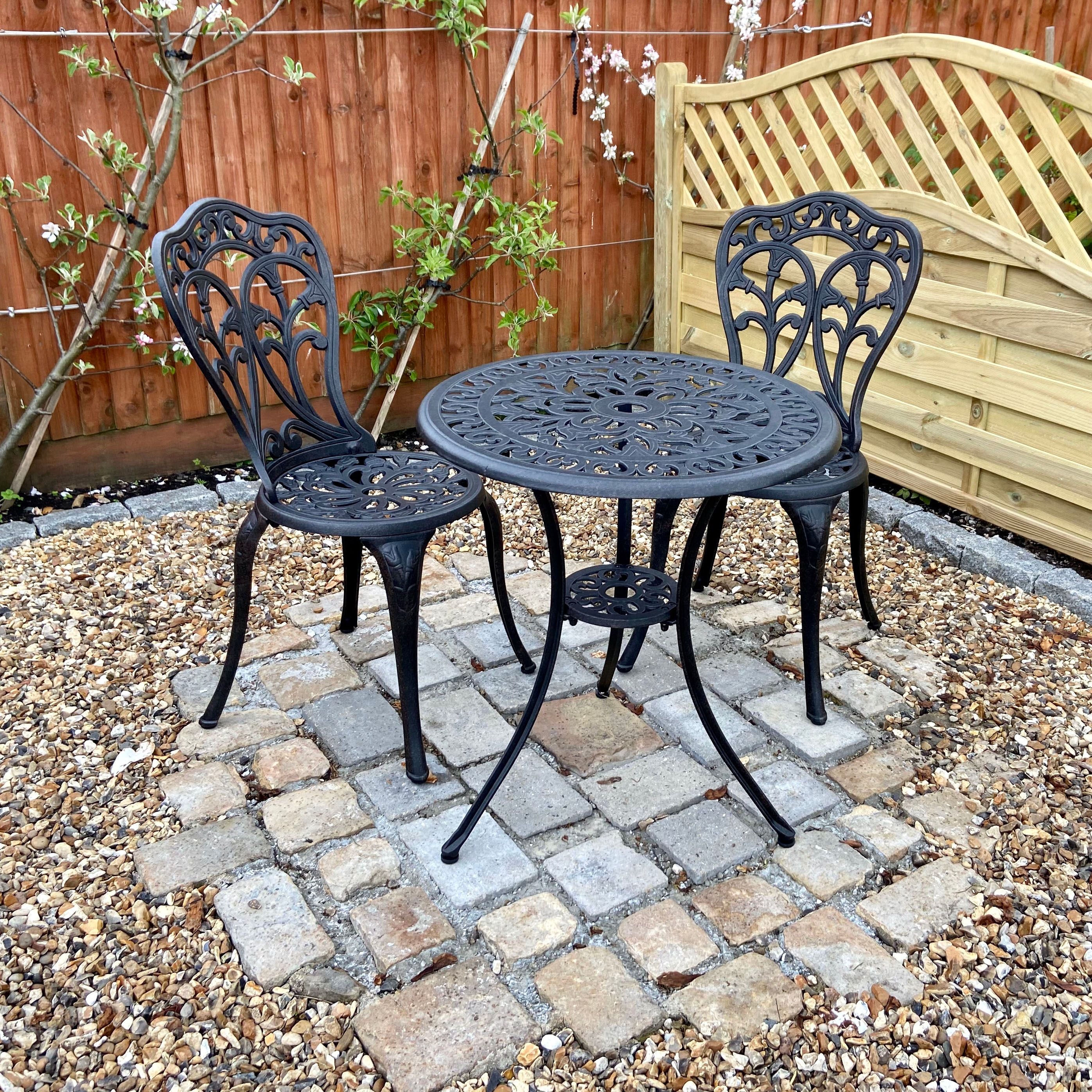 Tulip Bistro 2 Seater Set - Antique Bronze