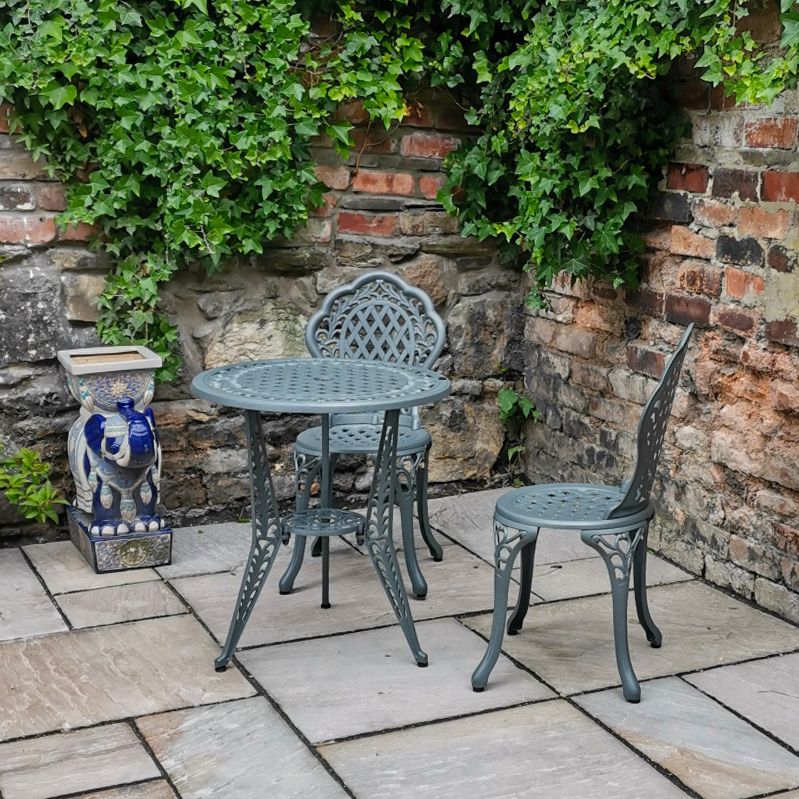 Ivy Bistro 2 Seater Set - Slate