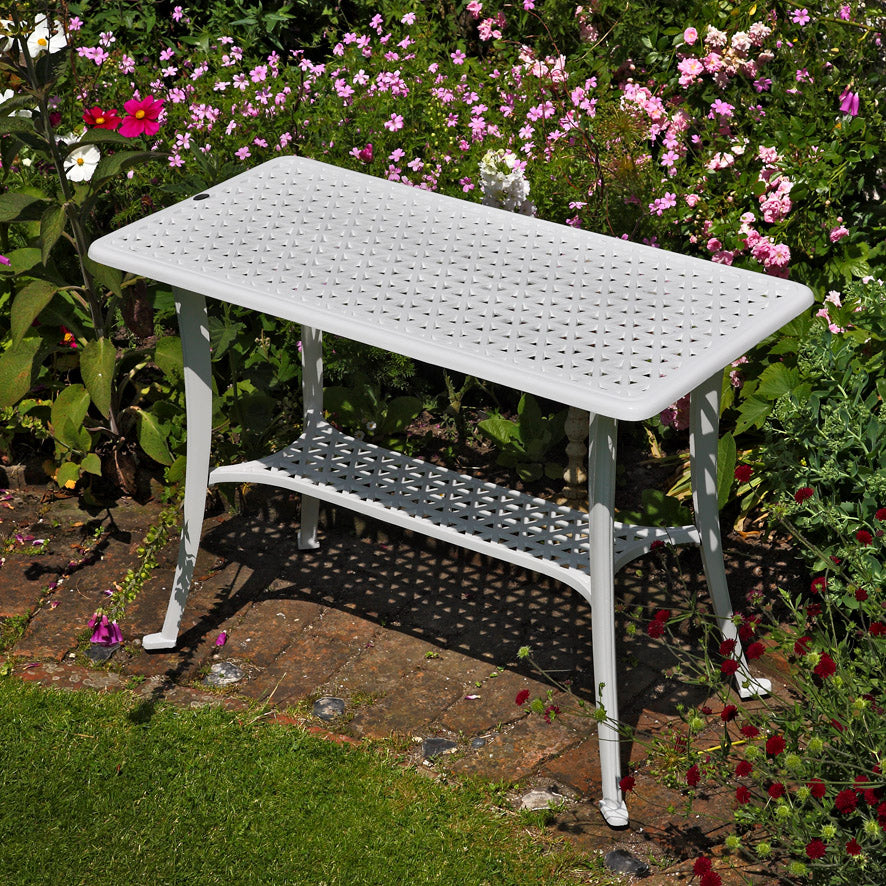 BBQ Table 2 Seater Set - White