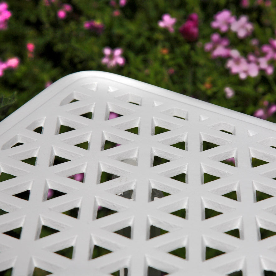 BBQ Table 2 Seater Set - White