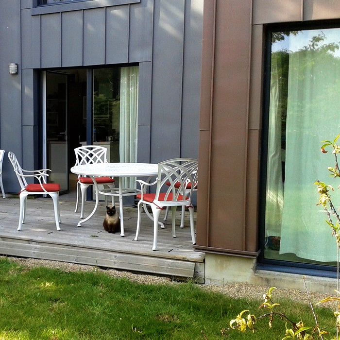 Amelia Table 6 Seater Set - White