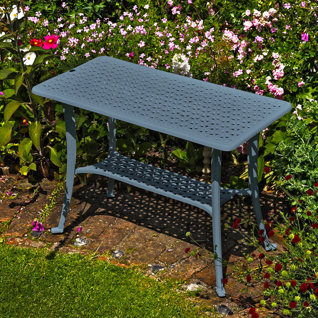 BBQ Table 2 Seater Set - Slate