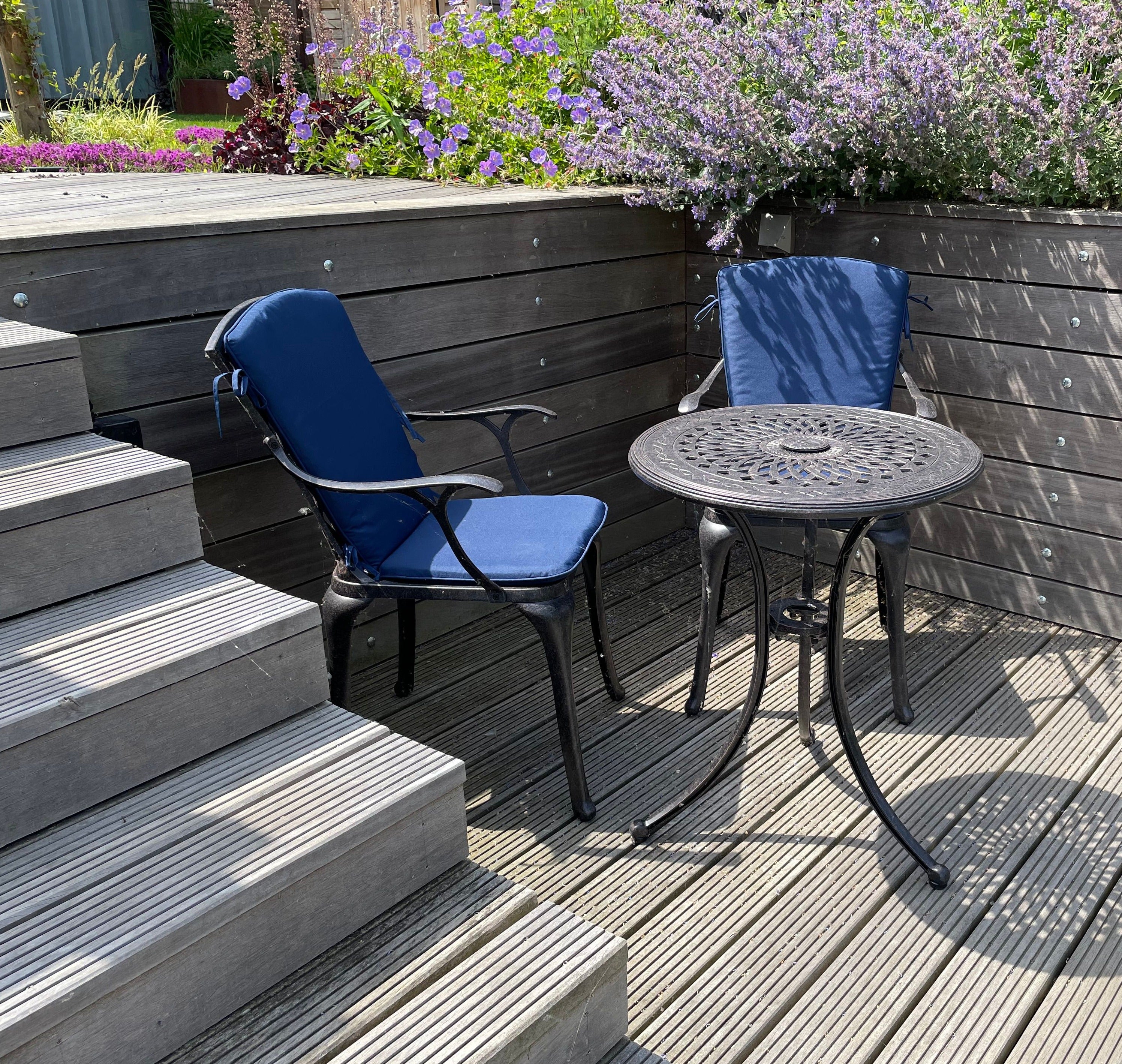 Ella Bistro Table 2 Seater Set - Antique Bronze