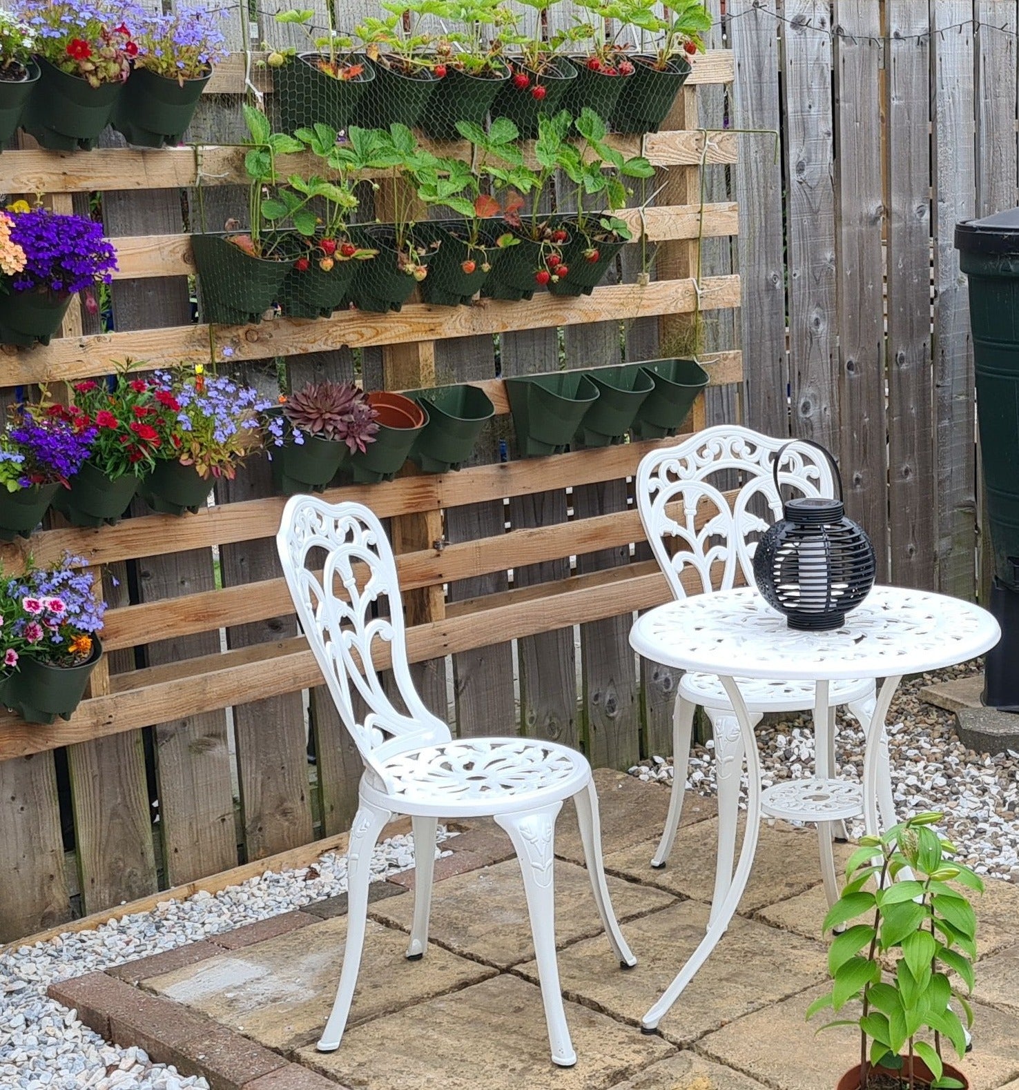 Tulip Bistro 2 Seater Set - White